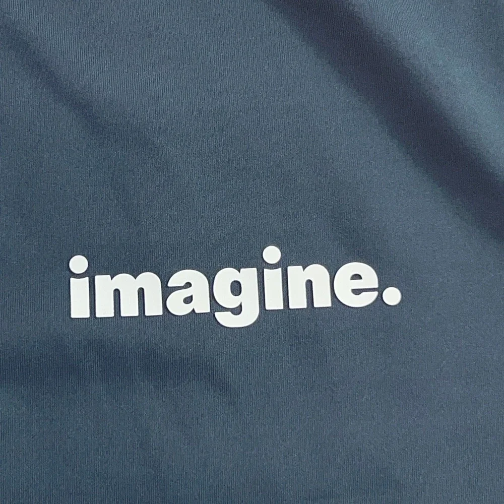 Lgndy Mens Medium Navy Blue Imagine Honor The Legends Quarter Zip Pullover New